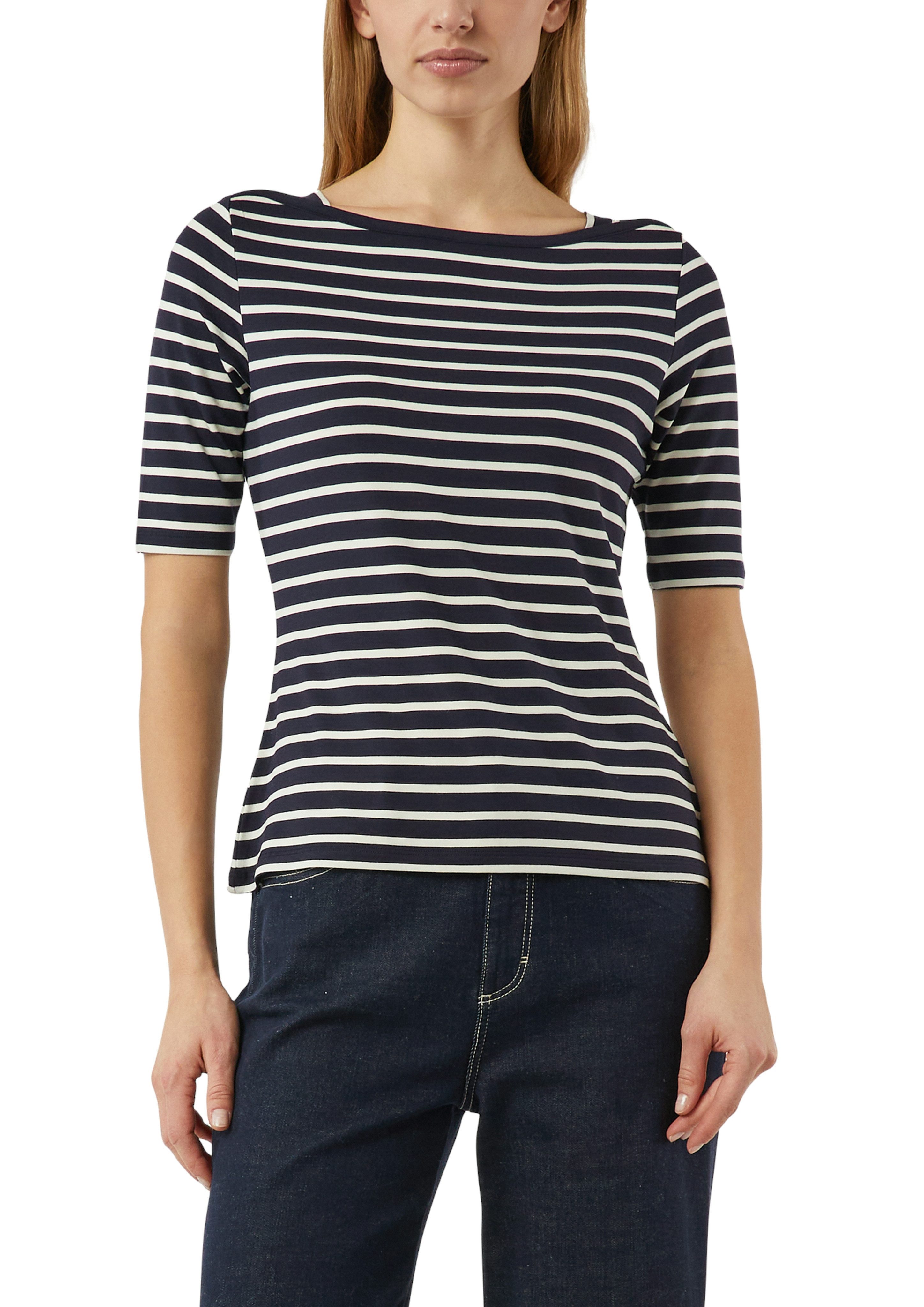 comma T-Shirt im Streifen-Design