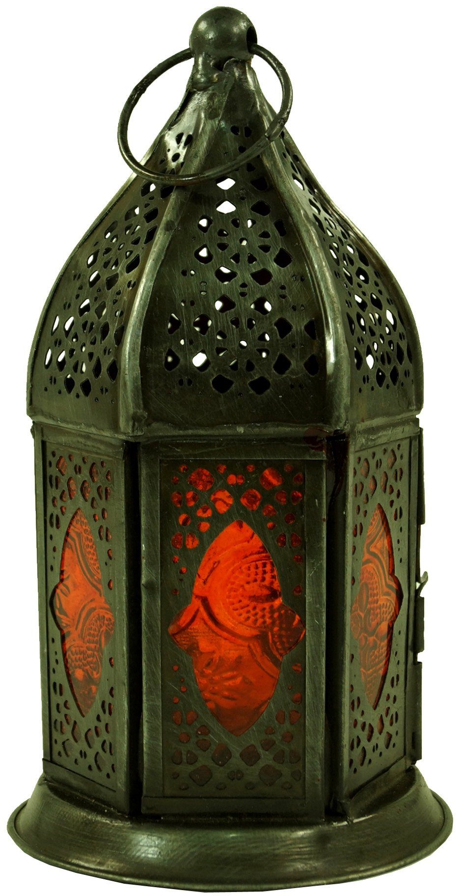 Guru-Shop Laterne Orientalische Metall/Glas Laterne in..