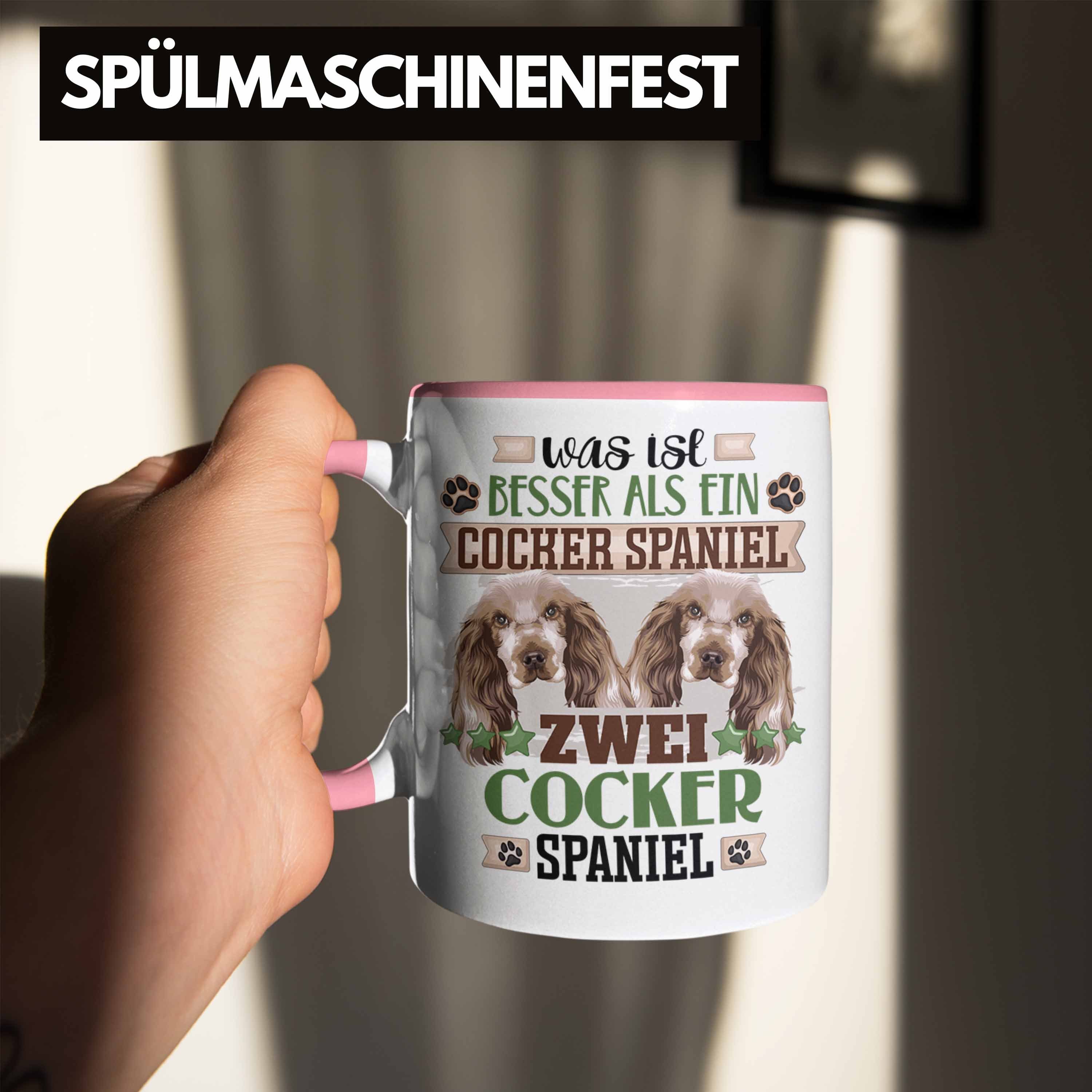 Spaniel Tasse Spruch Cocker Geschenkidee Geschenk Wa Lustiger Trendation Besitzer Tasse Rosa