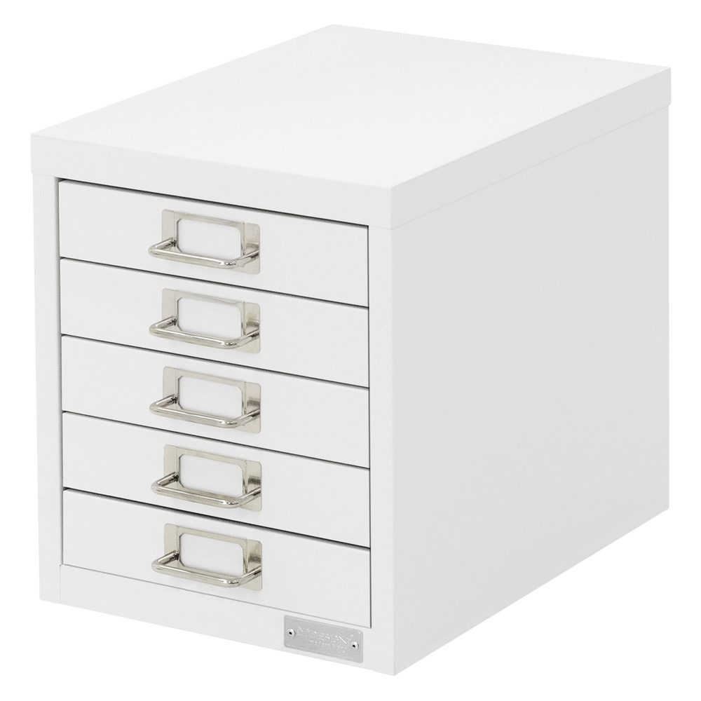 ML-DESIGN Aktenschrank Metallschrank mit Schubladen Aufbewahrungsschrank Mehrzweckschrank (1-St) Lagerschrank Weiß Büroschrank Werkzeugschrank Stahlschrank 28x38x33 cm