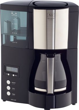 Melitta Filterkaffeemaschine Optima Timer 100801, 1l Kaffeekanne, Papierfilter 102