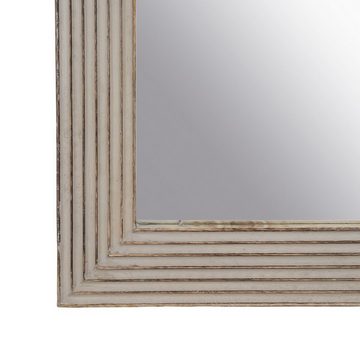 Bigbuy Spiegel Ankleidespiegel Weiß natürlich Glas Mango-Holz Holz MDF Vertikal 64,8