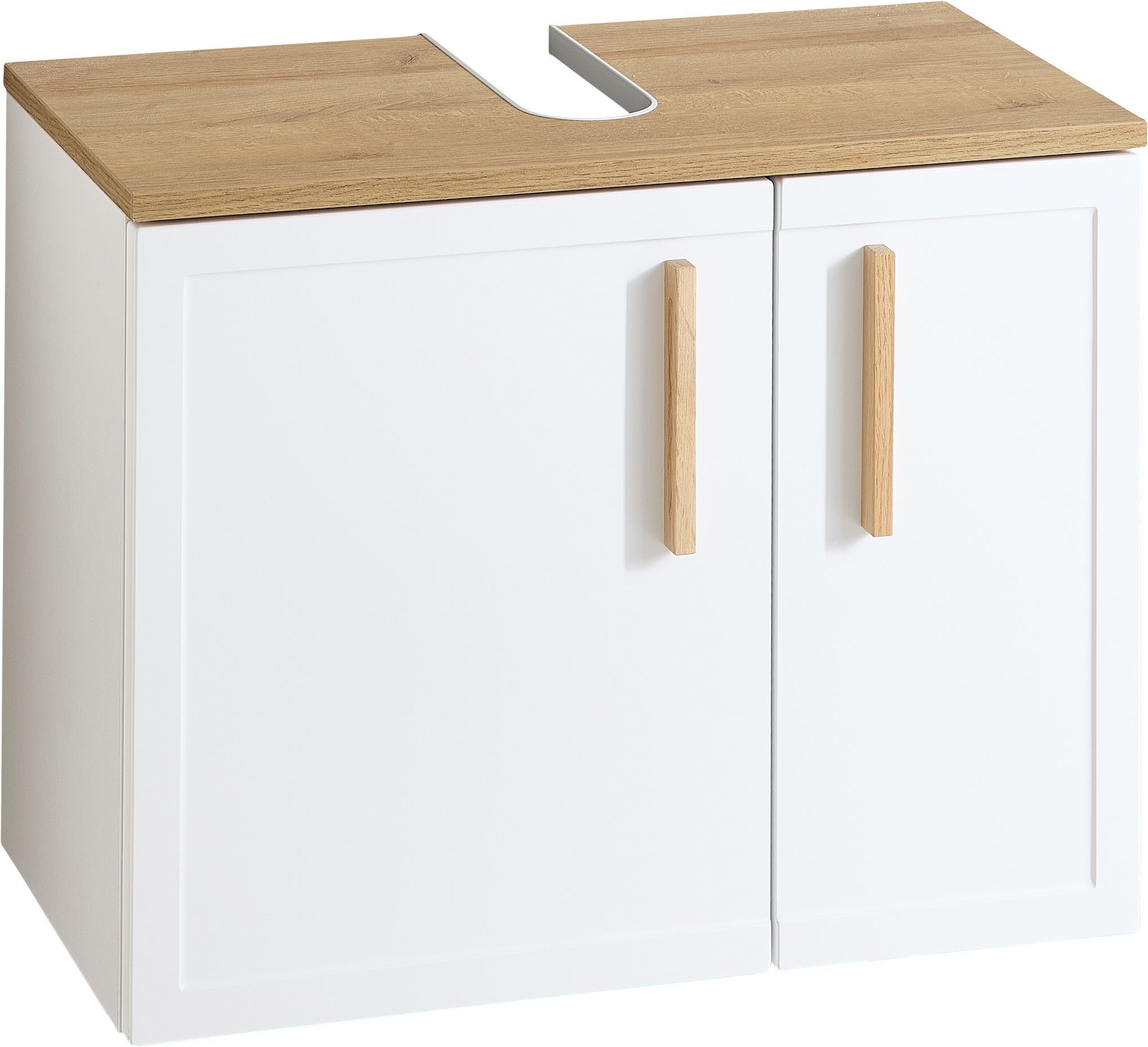 Saphir Waschbeckenunterschrank mit Soft-Close und Siphonausschnitt