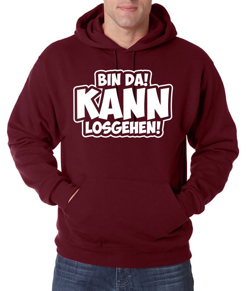 Kapuzenpullover BIN DA! Kann Los Gehen! Herren Hoodie Pullover