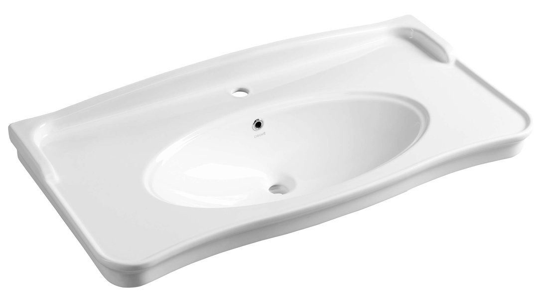 Creavit Waschtisch ANTIK Keramik-Waschtisch 100x50cm, weiß, Creavit-AN100