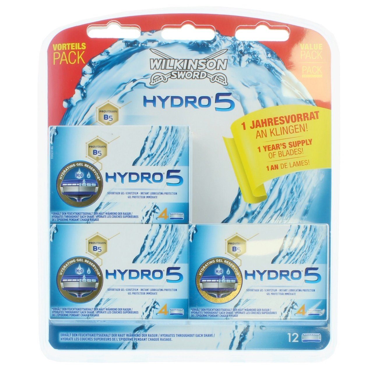 Wilkinson Rasierklingen Wilkinson Sword Hydro 5 12 Pcs, 12-tlg.