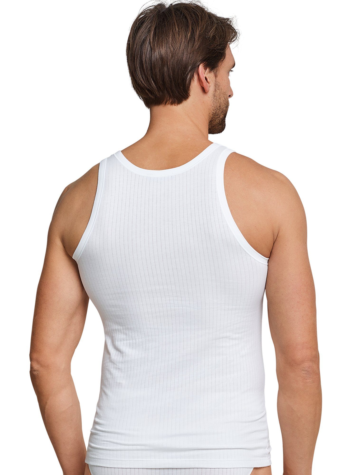 Schiesser Unterhemd Authentic (4-St) unterhemd unterzieh-shirt ärmellos
