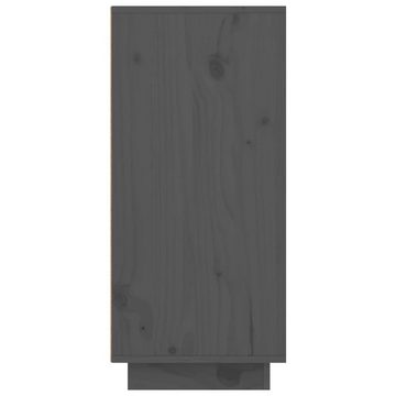 vidaXL Sideboard Sideboard Grau 111x34x75 cm Massivholz Kiefer (1 St)
