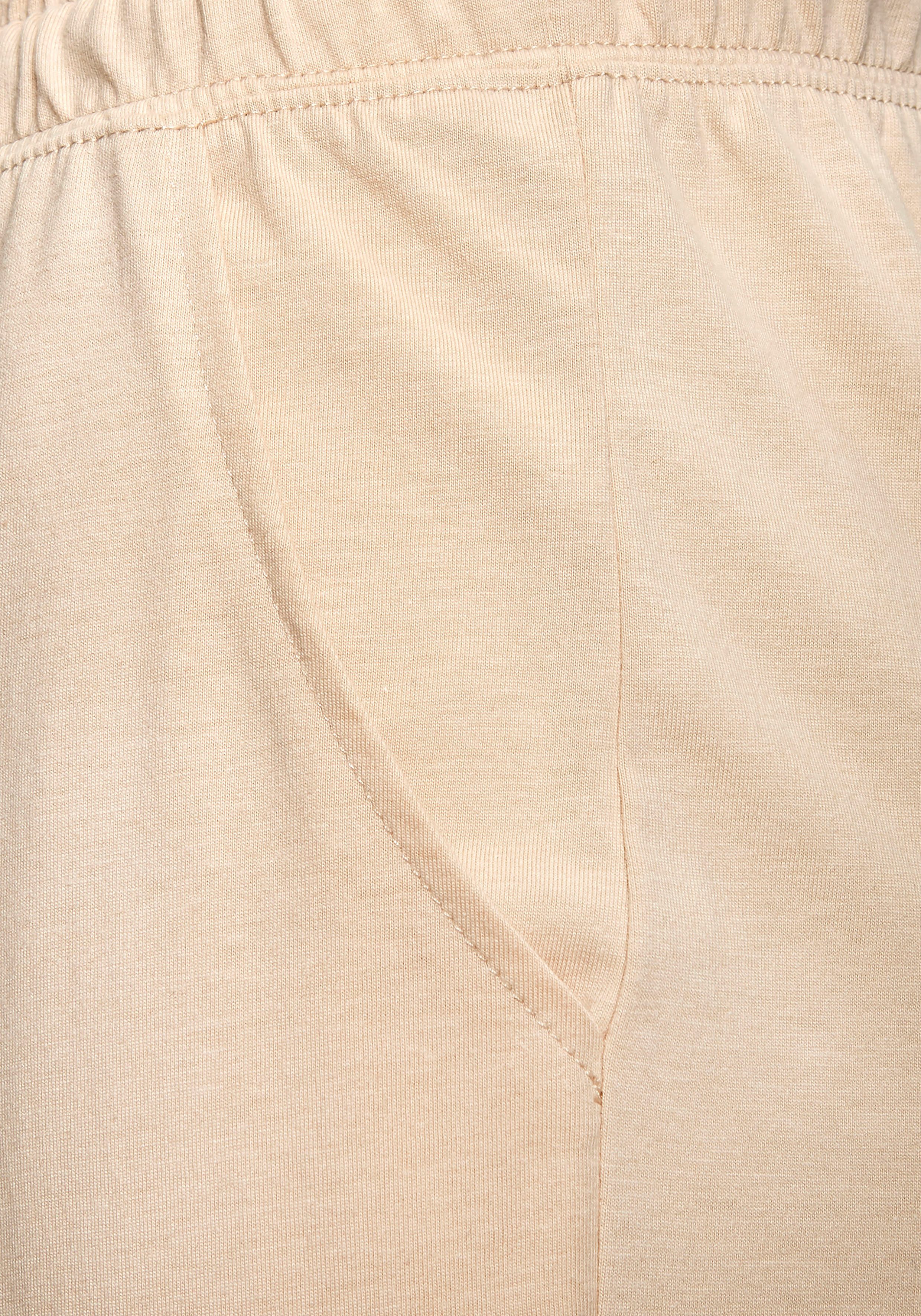 s.Oliver Pyjama (Set, 2 tlg) mit garngefärbten Streifen im Oberteil
