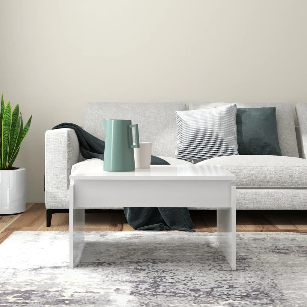 vidaXL Couchtisch Couchtisch Hochglanz-Weiß 68x50x38 cm günstig online kaufen