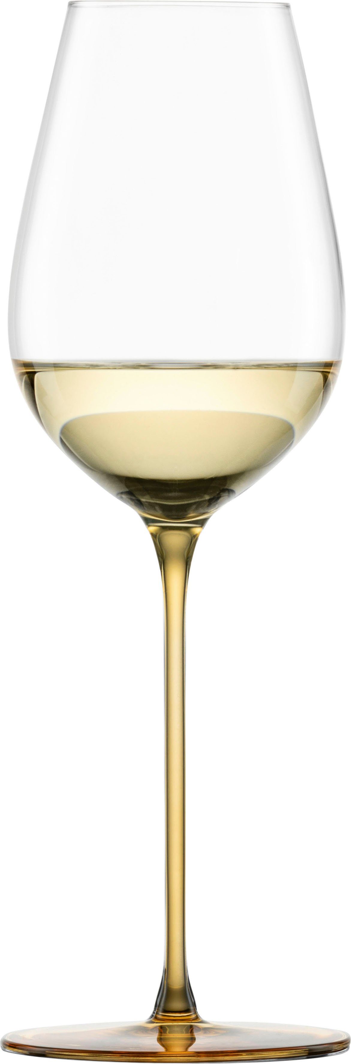 Eisch Germany Champagnerglas INSPIRE SENSISPLUS, 2-tlg., Kristallglas, die Veredelung der Stiele erfolgt in Handarbeit, 400 ml, 2-teilig