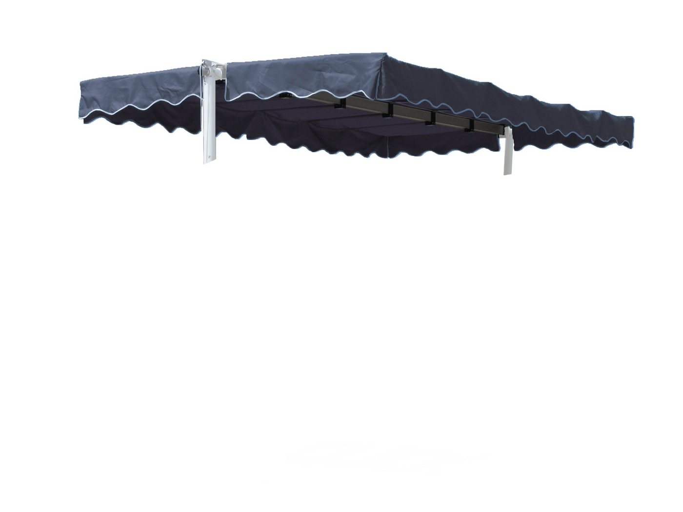 Quick Star Standmarkise Ersatzdach Markiese Dubai 375 x 225 cm - Mehrere Farben (1x Ersatzdach ohne Gestänge) Farbe: Grau RAL 7012