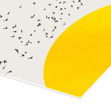 Posterlounge Poster KUBISTIKA, A Thousand Birds, Malerei