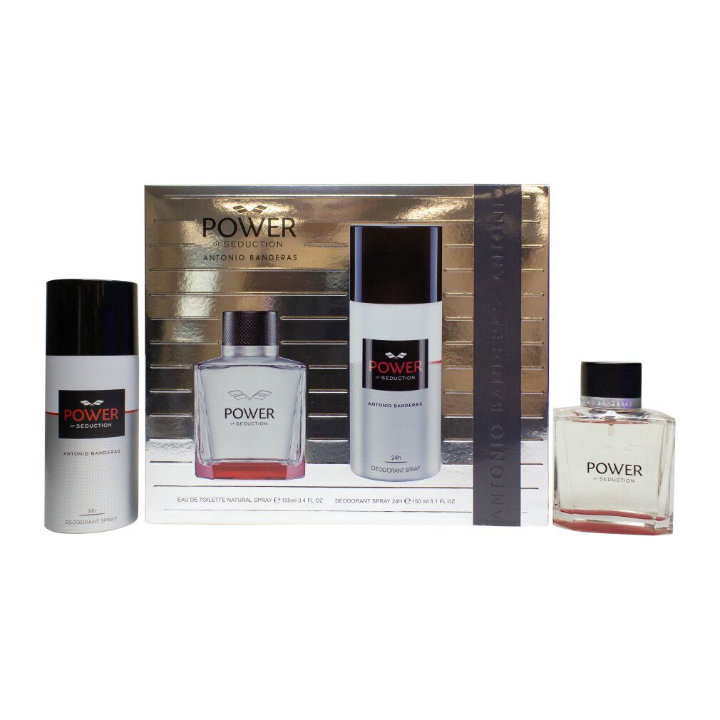 antonio banderas Duft-Set Power of Seduction Geschenkset 100ml EDT + 150ml Deodorant Spray