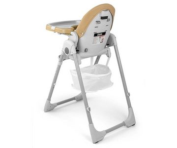 LeNoSa Hochstuhl Babystuhl ab 6 Monaten bis 3 Jahre • abnehmbare Ablage • 5-Punkt-Sicherheitsgurte Beige