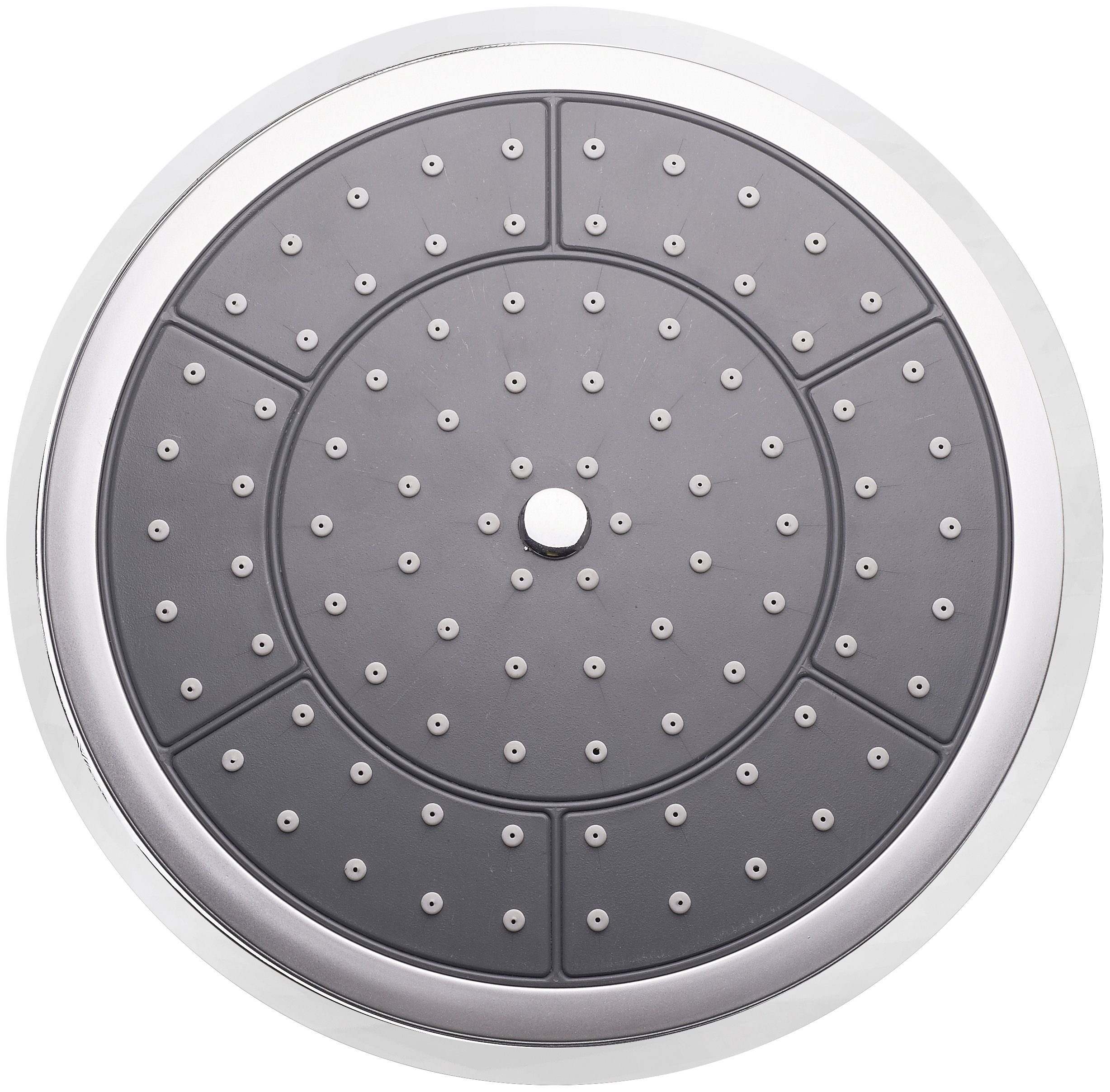 Schütte Kopfbrause Auxerre, Kopfbrause mit Antikalk-Noppen, Regendusche Ø 22cm, Duschkopf Chrom