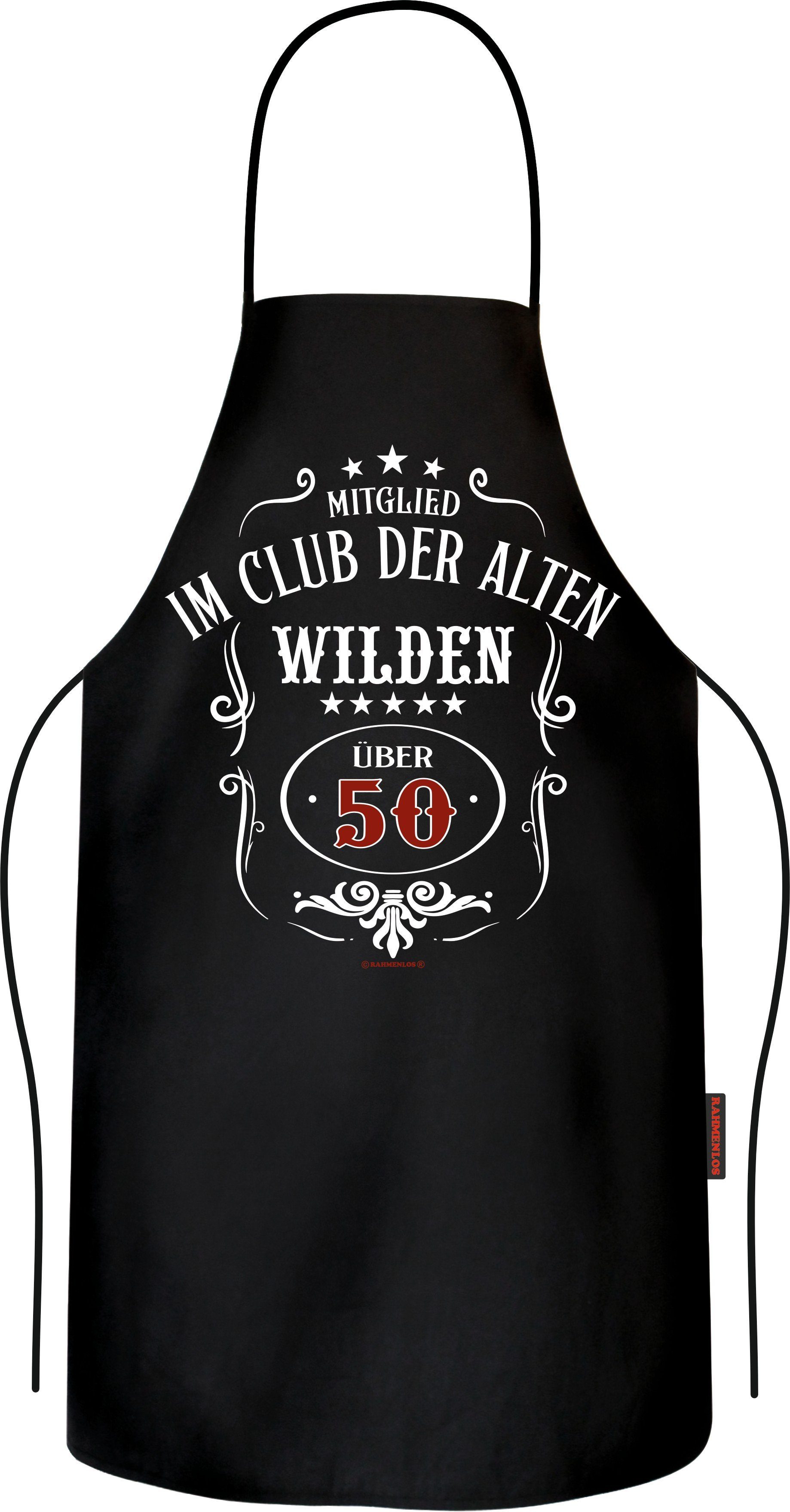 Grillschürze Kochschürze als Geschenk zum 50. - alte Wilde über 50
