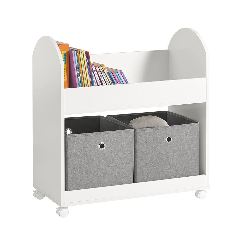 SoBuy Bücherregal KMB53, mit 2 Stoffboxen günstig online kaufen