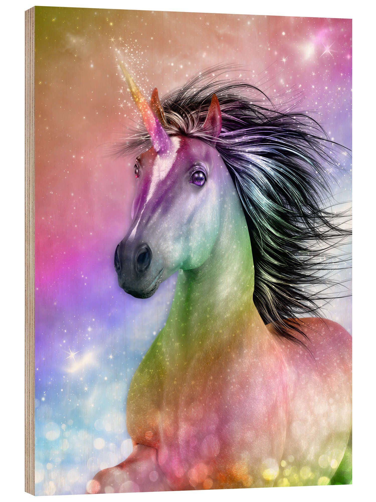 Posterlounge Wandbild Einhorn - Sei Authentisch, Dolphins DreamDesign, erhältlich als Poster, Leinwandbild, Wandsticker oder Acrylglasbild
