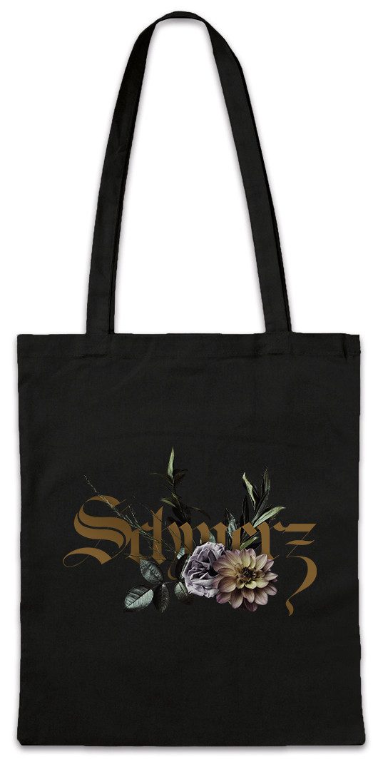 Urban Backwoods Beuteltasche Schmerz Flowers Stofftasche Blumen Blume Pain Tattoo Art Girl Gothic (1-tlg), Romantic Rockabella Flower Love