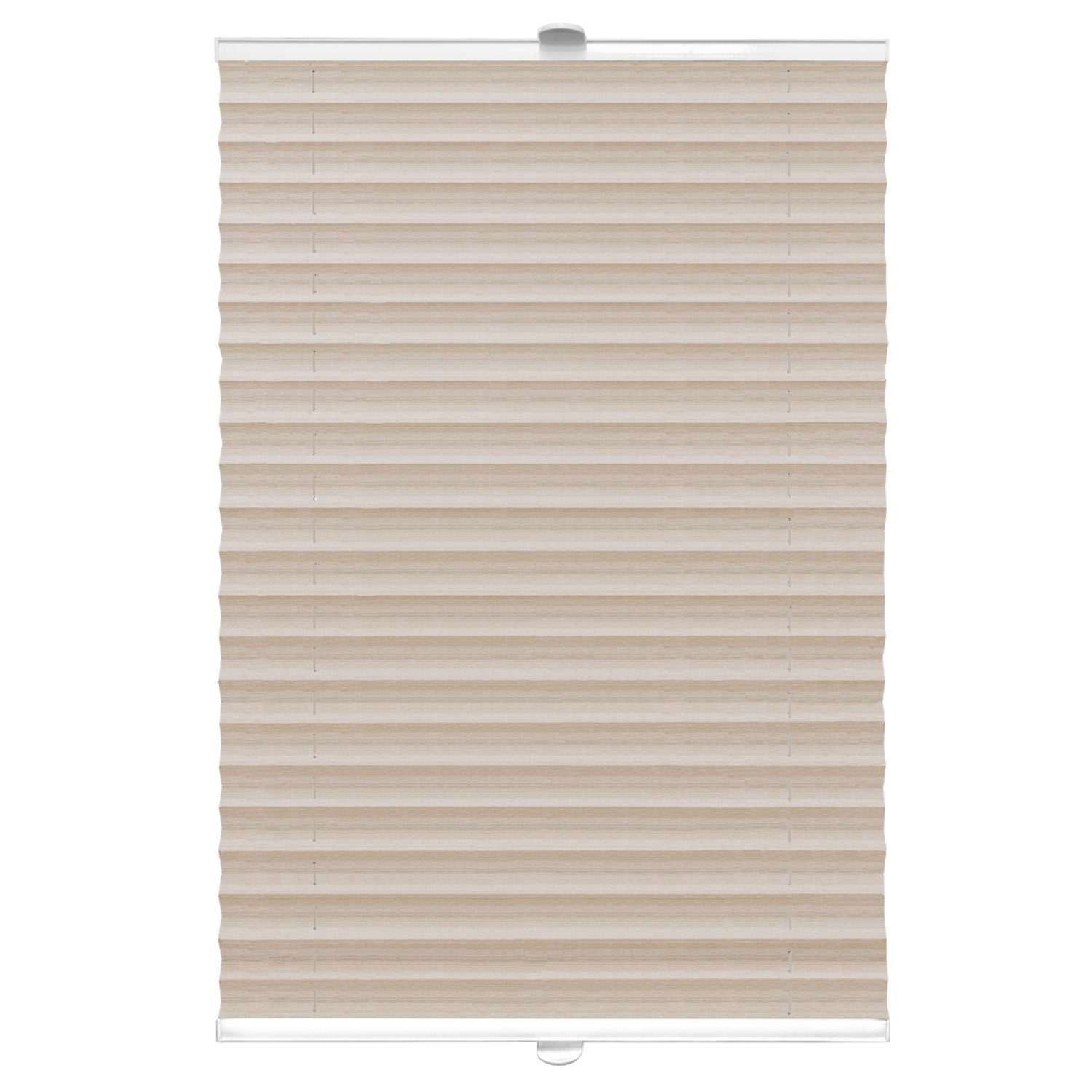DomDeco Plissee "Natural", Beige, 50x120 cm Klemmfix, Plissee ohne Bohren, günstig online kaufen