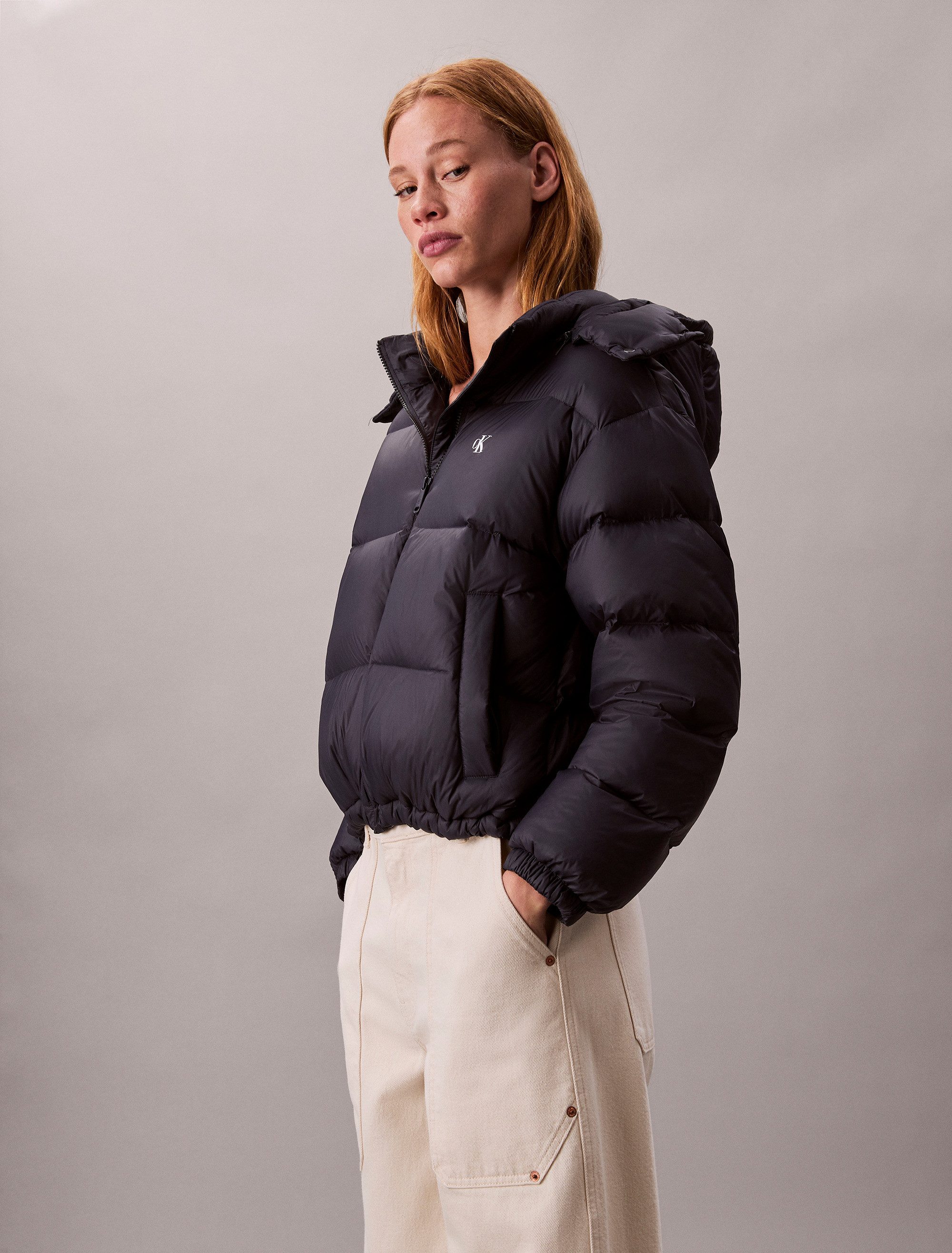 Calvin Klein Jeans Steppjacke ESSENTIAL MIDWEIGHT PUFFER JACKE Mit Rundhals günstig online kaufen