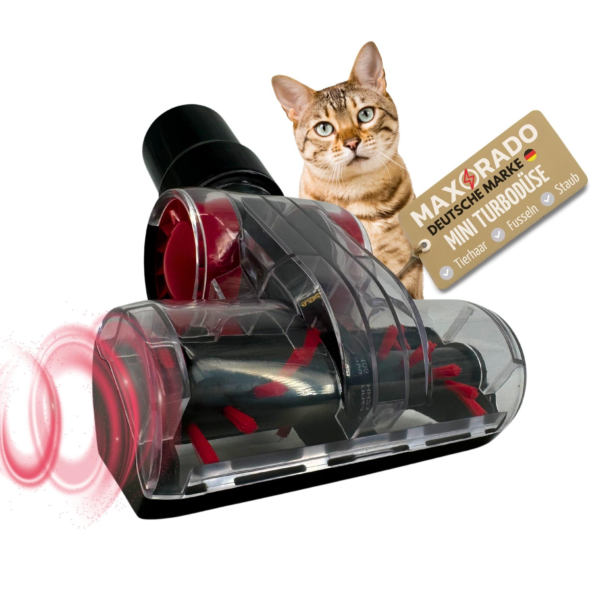 Maxorado Mini-Turbodüse Mini Turbobürste Tierhaare Fusseln Staubsauger 32mm 35mm Tierhaardüse, Zubehör für Staubsauger, Nass- und Trockensauger, Industriestaubsauger, Kärcher WD, Boschh GAS, Siemens, Severin, Hyla, (1-tlg), Turbodüse für Bosch Siemense Kä