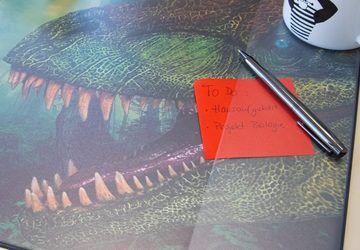 Idena Schreibtischunterlage Idena Schreibunterlage PP 58,5x38,5cm Dinosaurier