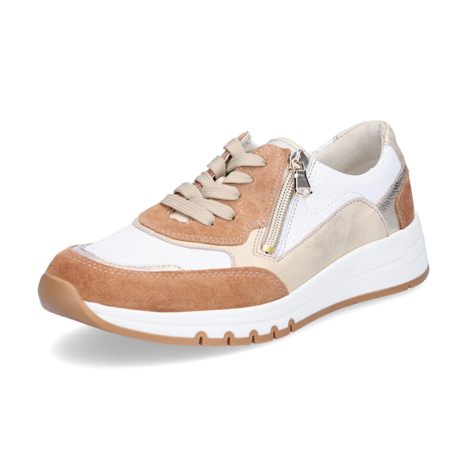 Waldläufer Waldläufer Damen Sneaker H-April braun weiß Sneaker