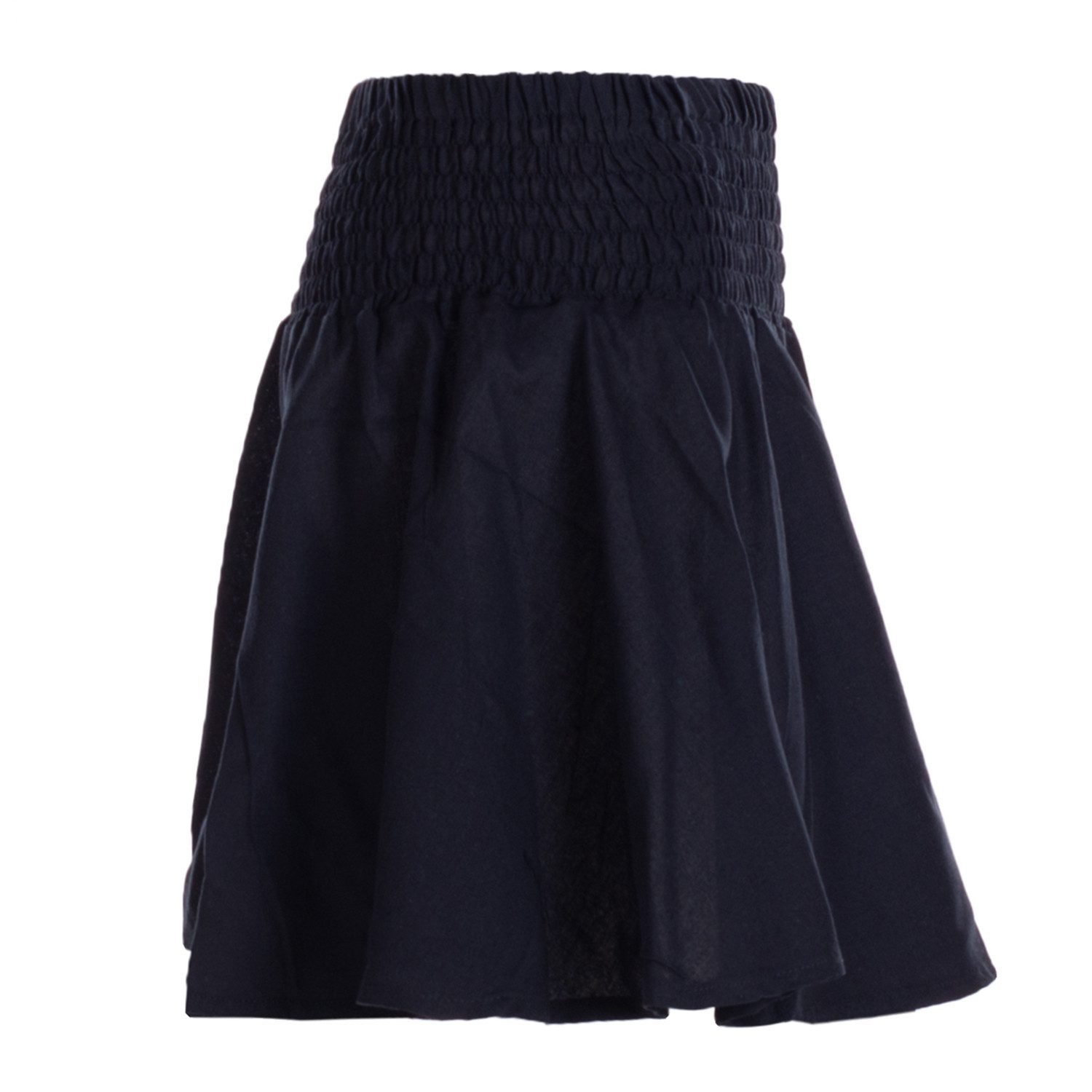 Vishes Minirock Damen Mini-Rock Baumwolle Casual elastischer Bund Alternati günstig online kaufen