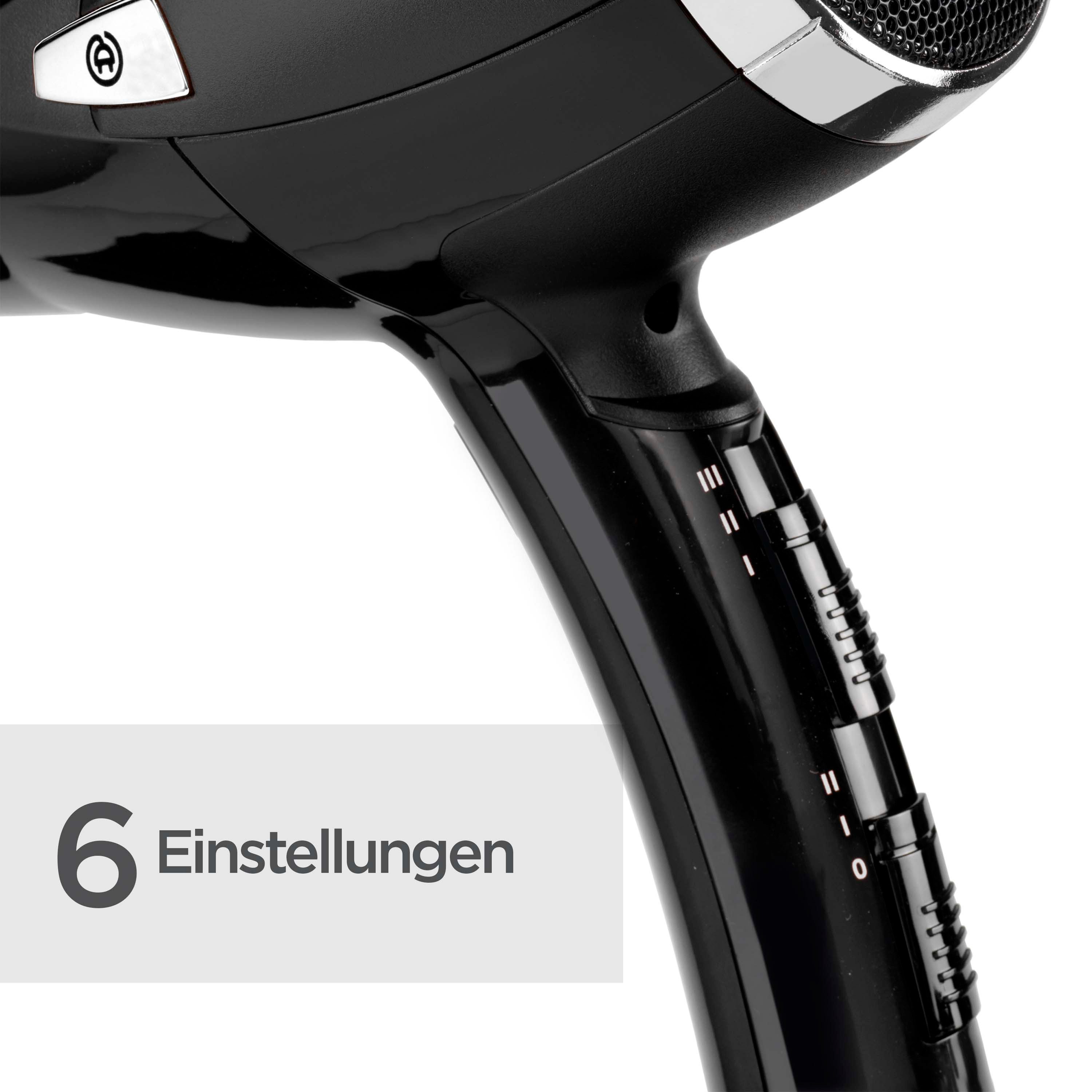 BaByliss Haartrockner BaByliss CordKeeper 2000 Haartrockner mit Kabeleinzugsfunktion, D374DE, 2000 W, 2000 W Föhn mit Ionen-Technologie, Diffusor, Zentrierdüse & 3 Stufen
