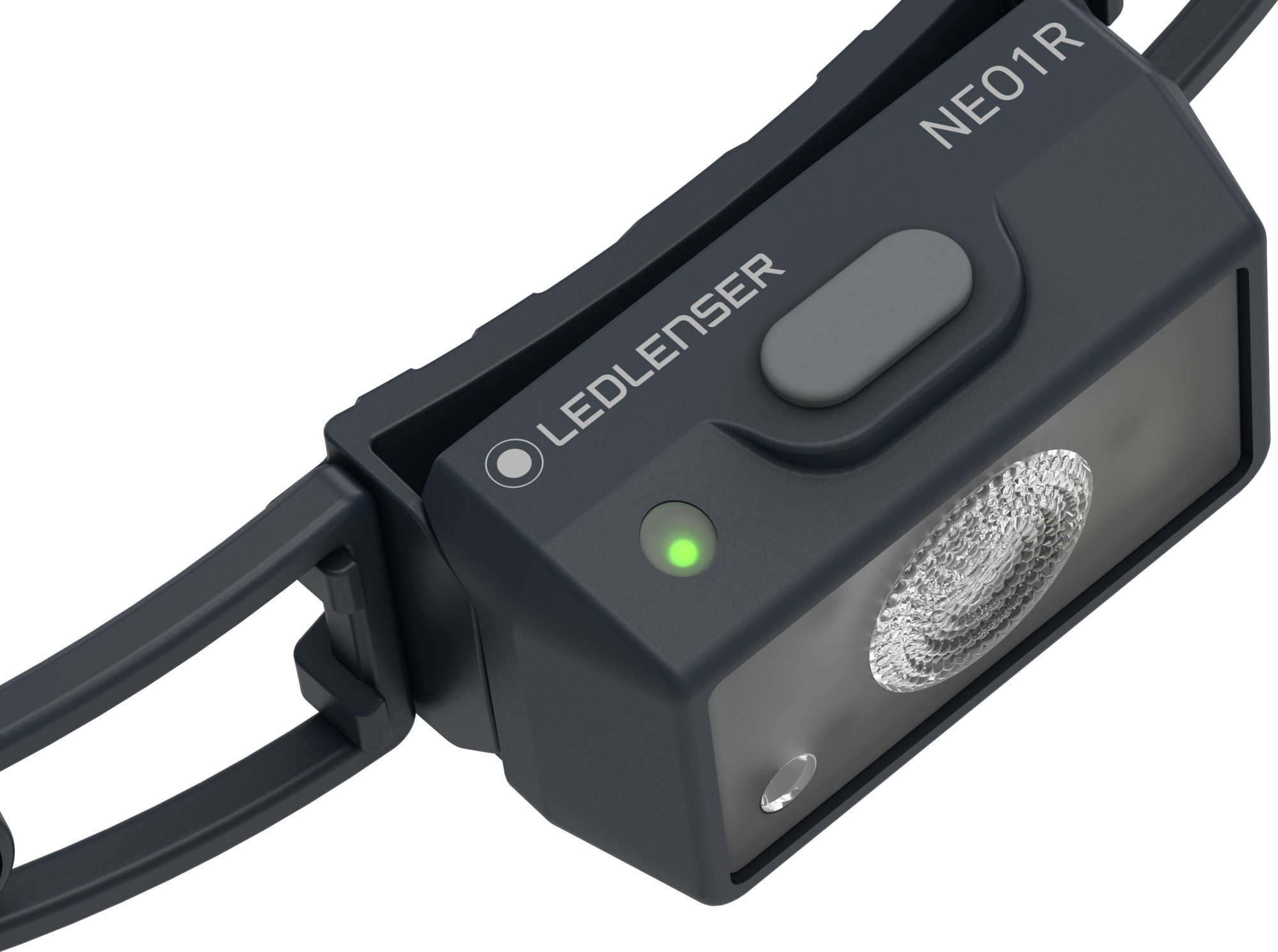 Ledlenser LED Stirnlampe NEO1R Grau, max 250 Lumen, 39g leicht, 80m Leuchtweite, bis 15 Std. Laufzeit, Akku