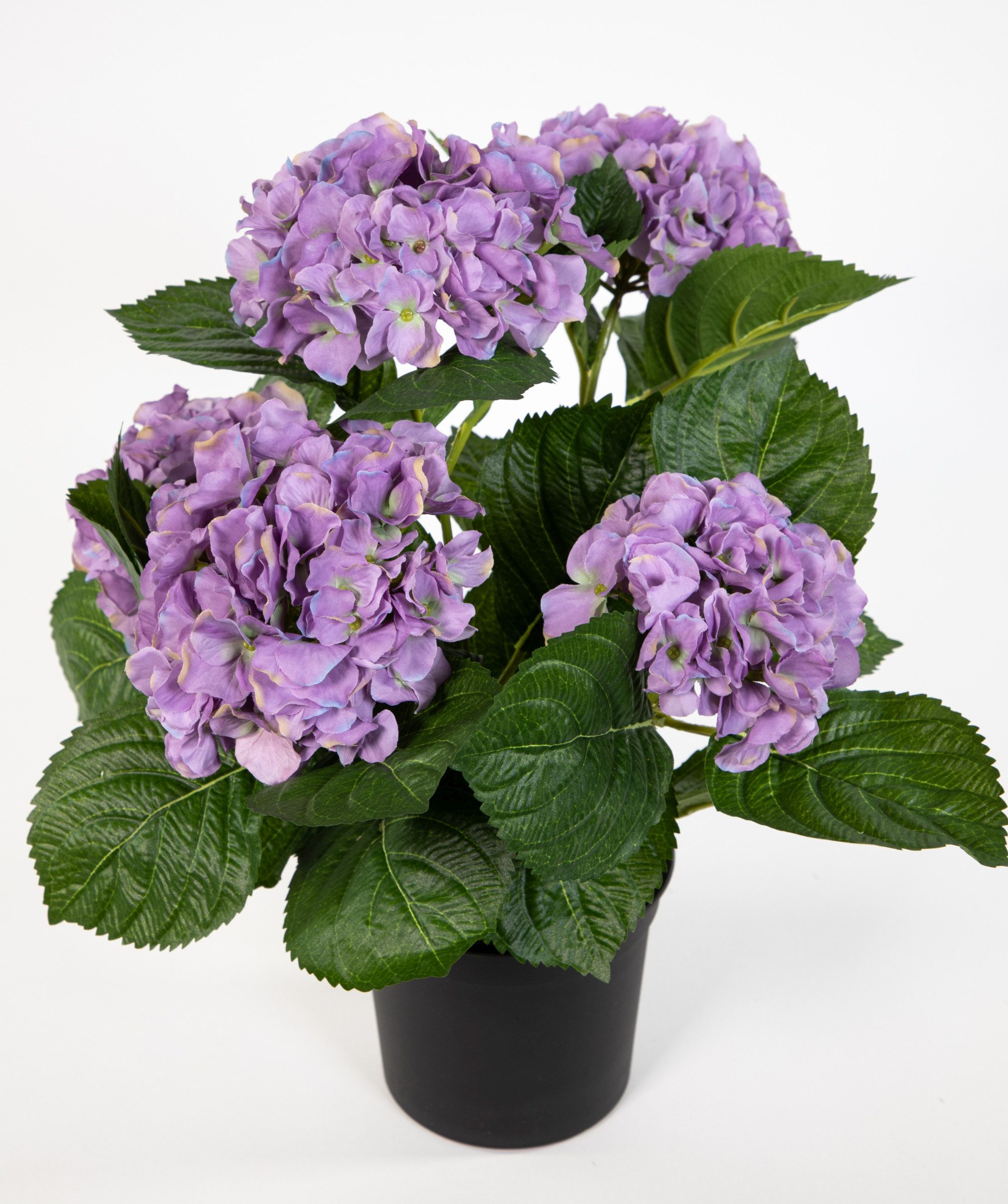 Kunstblume Hortensienbusch Deluxe 42cm im Topf günstig online kaufen