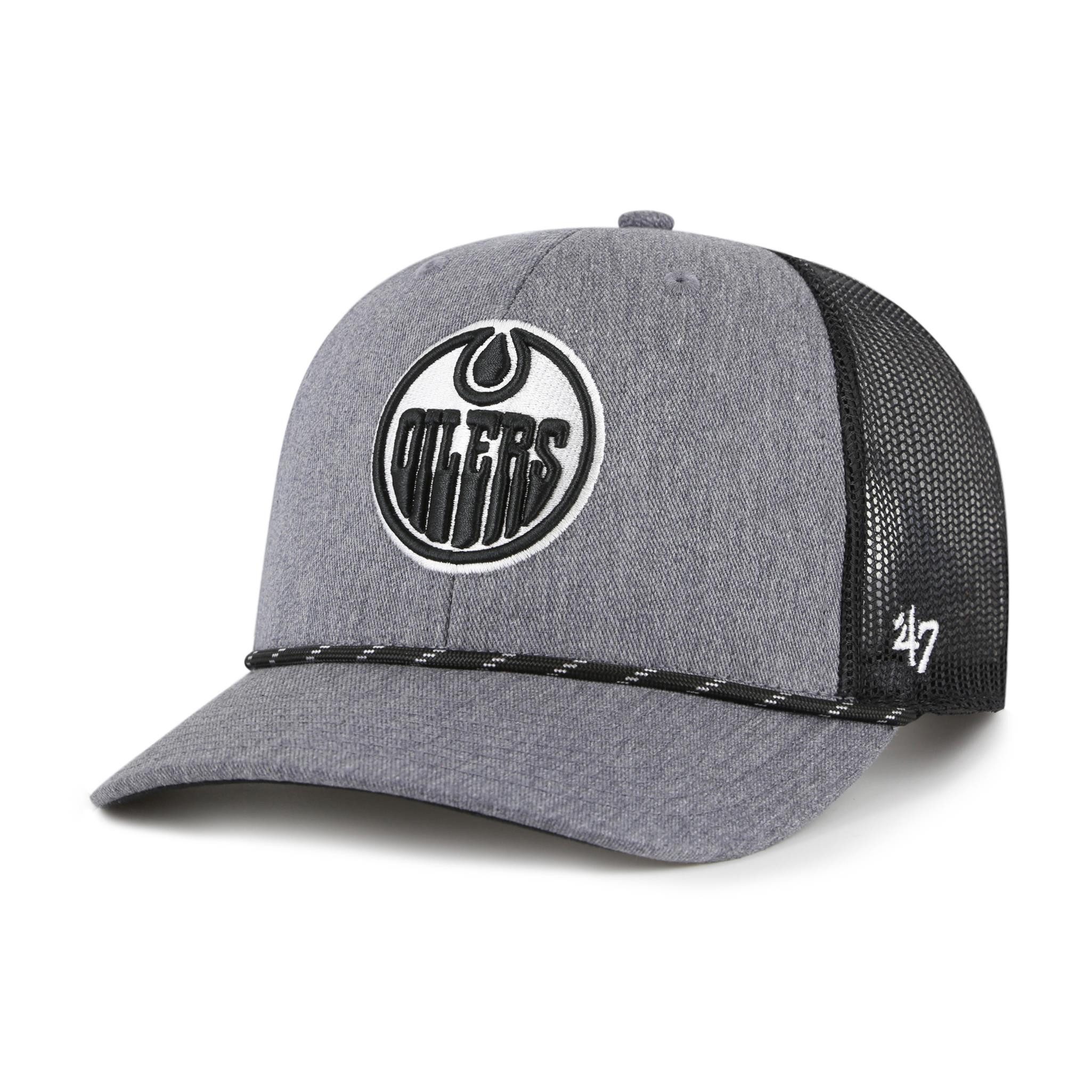 '47 Brand Trucker Cap '47 Brand Cap NHL Edmonton Oilers Carbon Rope '47 TRUCKER Charcoal (Basecap, Basecap, Trucker Kappe, Meshcap)
