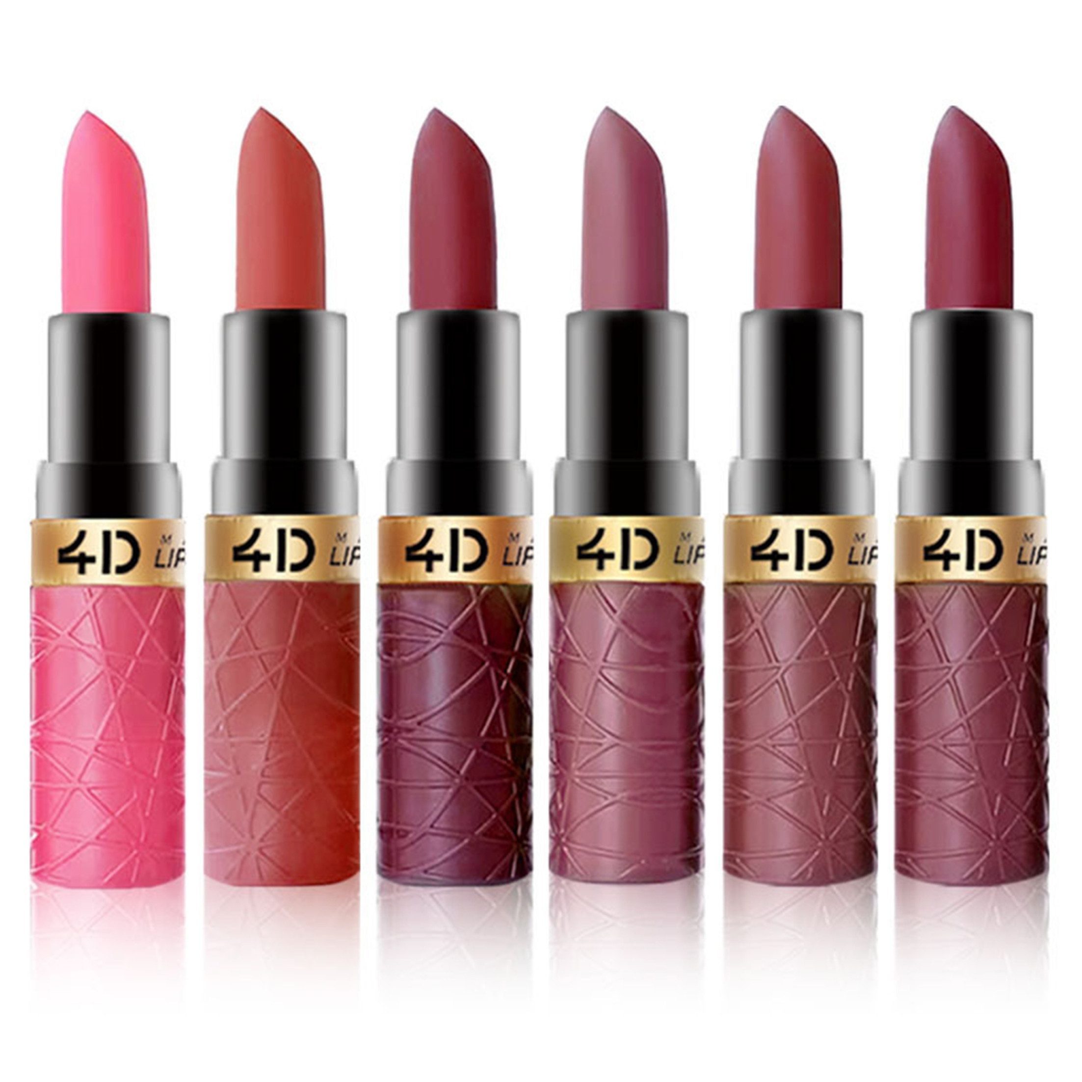 KINSI Lippenstift-Set Matt Lippenstift & Lipgloss Set - 6 Trendfarben - Lang anhaltend, Intensiv Pigmentiert - Cremig weich & Nicht Abblätternd