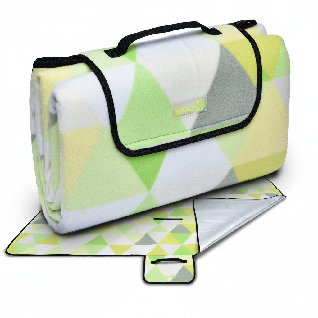 Picknickdecke XXL Picknickdecke Wasserdicht Isoliert Bella, 200x200cm, Grün