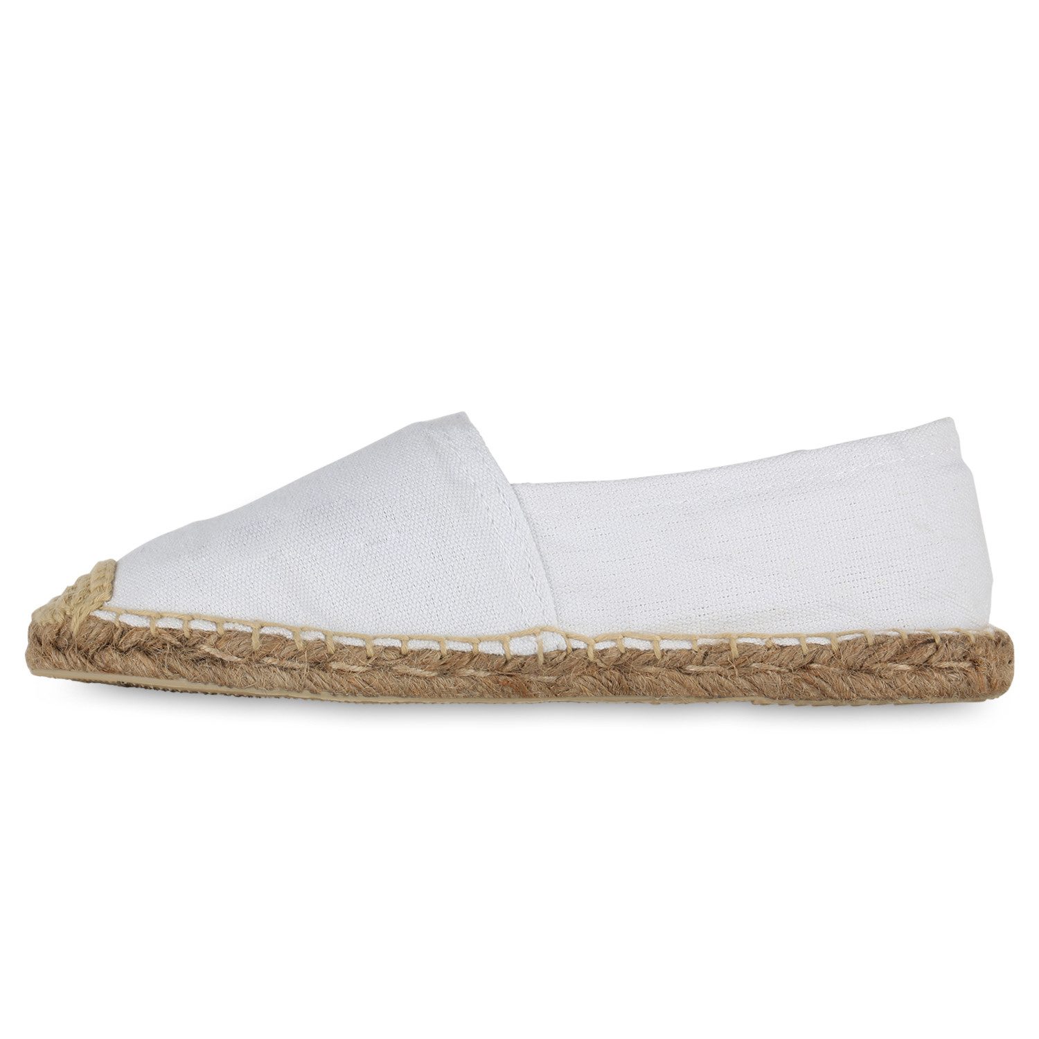 VAN HILL 840933 Espadrille Damen Espadrilles Slippers Bast Slip On Stoff