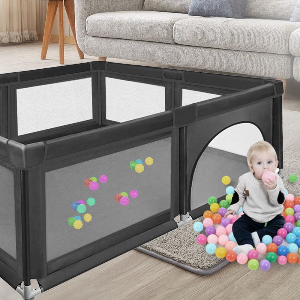 JEOBEST Laufgitter Laufstall Baby 120x120cm, Laufgitter mit Atmungsaktivem günstig online kaufen