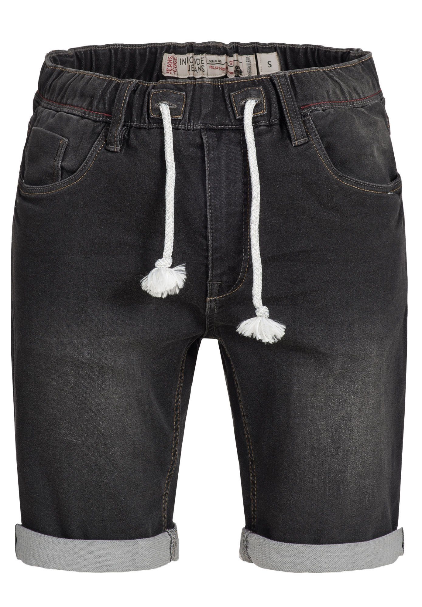 Jeansshorts Indicode Black Kadin