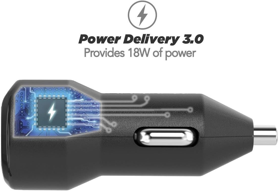 Scosche CPDC8-SP PowerVolt™ 18W USB-C PD 3.0 KFZ-Netzteil