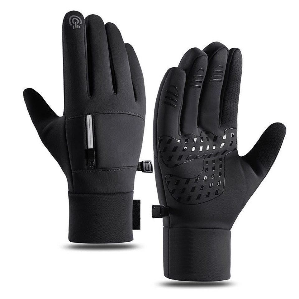 nsihing Fahrradhandschuhe Damen Herren Wasserdicht Winterhandschuhe Touchscreen Sporthandschuhe