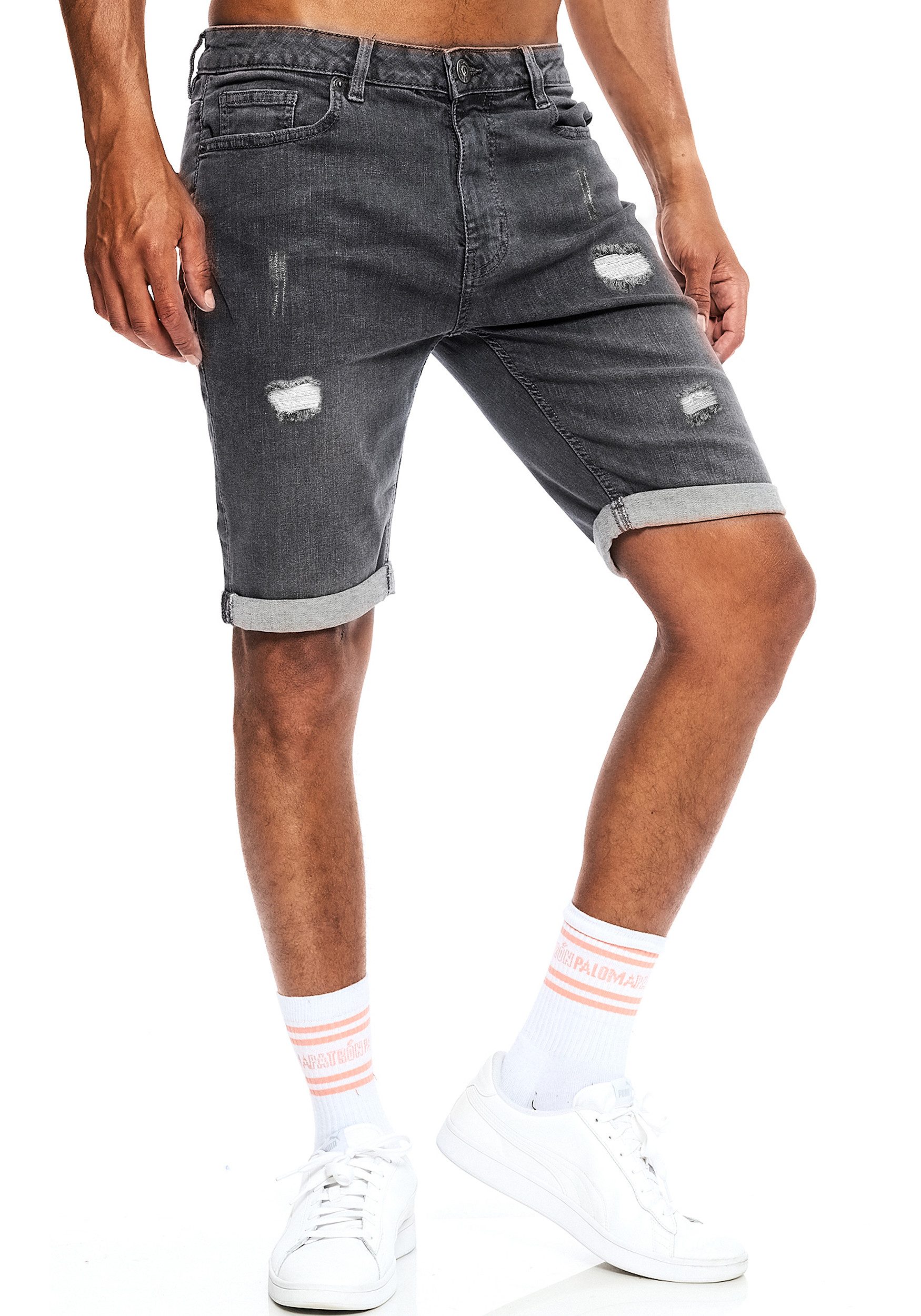 Smith & Solo Jeansshorts Herren, kurze Hosen Männer, Shorts 5-Pocket Style günstig online kaufen