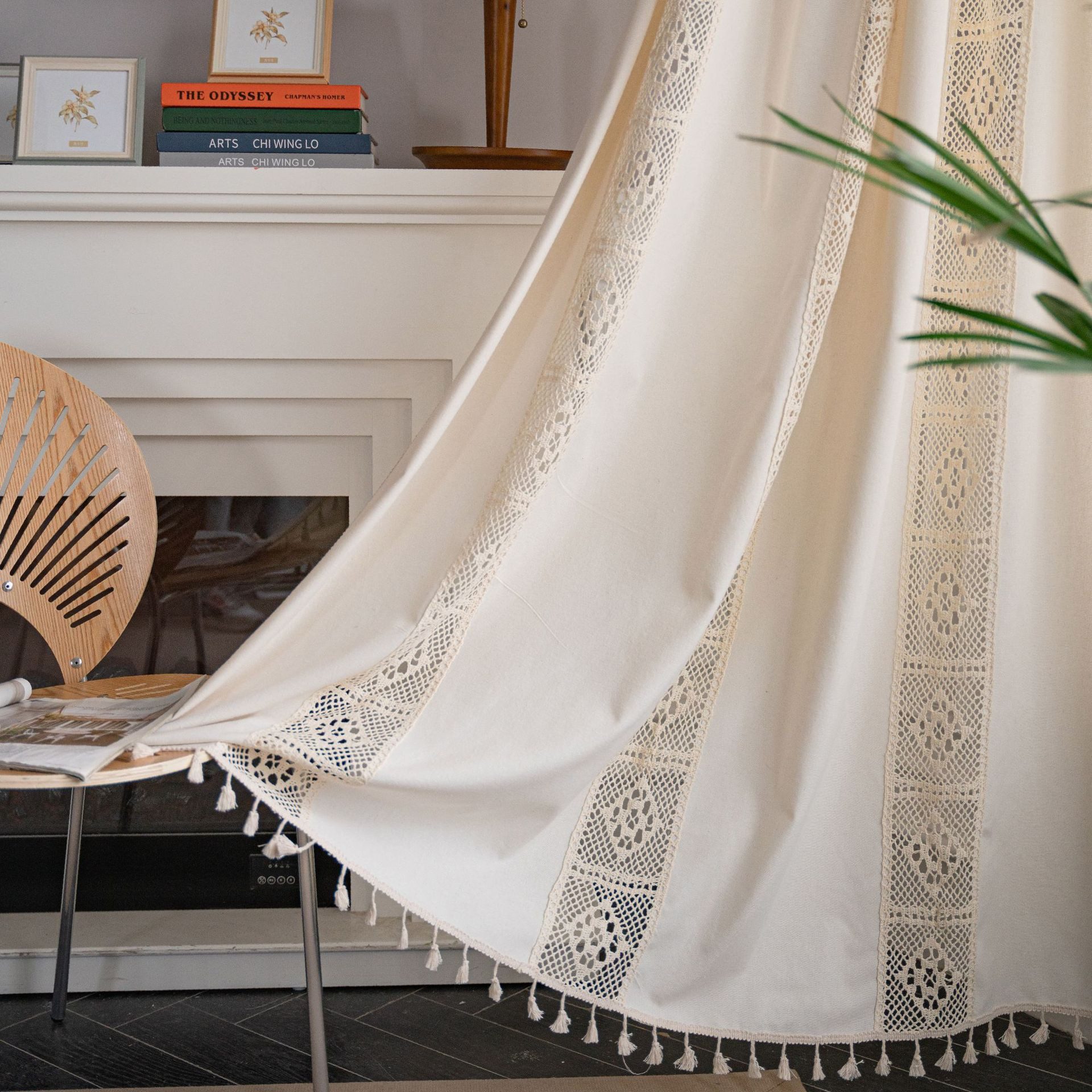 Kaket Gardine Boho-Vorhänge, Landhausstil Verdunkelungsvorhänge, Vintage günstig online kaufen