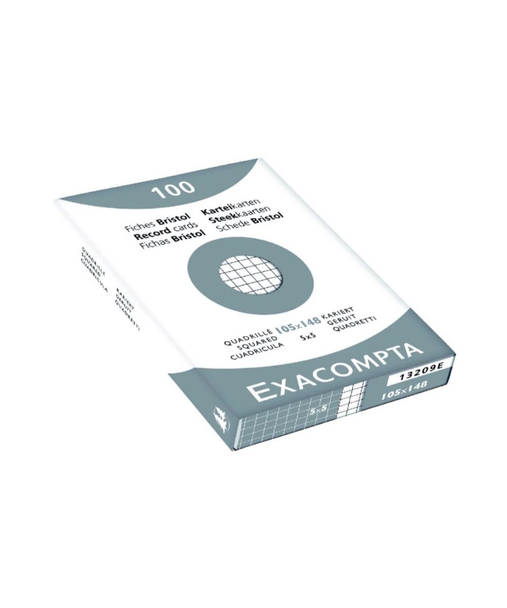 EXACOMPTA Karteikarten Exacompta Karteikarten A6 kariert 1 Pack VE=100St., Arbeiten,Präsentationen und viel mehr.
