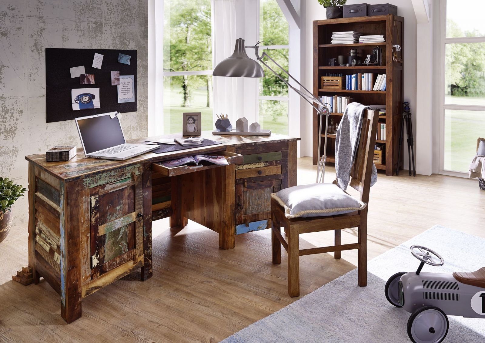 Massivmoebel24 Schreibtisch NATURE OF SPIRIT (Ausgefallener Schreibtisch mi günstig online kaufen