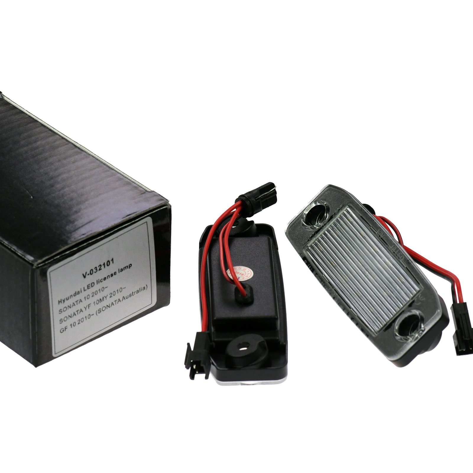 Vinstar KFZ-Ersatzleuchte LED Kennzeichenbeleuchtung E-geprüft für HYUNDAI,  kompatibel mit: HYUNDAI i40 Kombi Sonata KONA