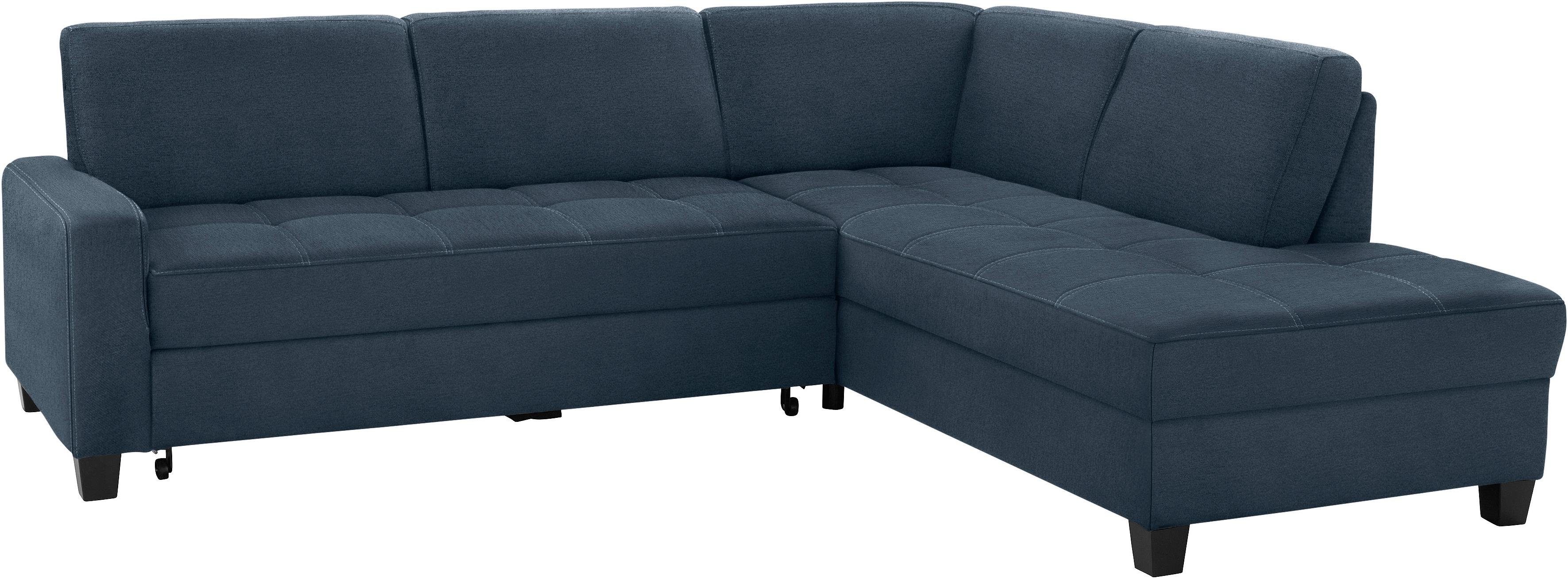 DOMO collection Ecksofa "Florentina zeitlos und elegant, Sitznähte als Desi günstig online kaufen
