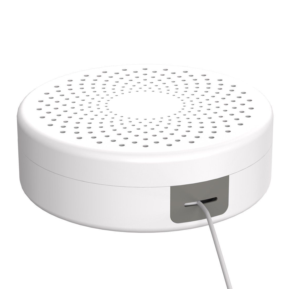 Hama Kabelbox Kabelbox rund mit Kabelführung, Wandmontage, 18,0 x 5,5 cm, Weiß