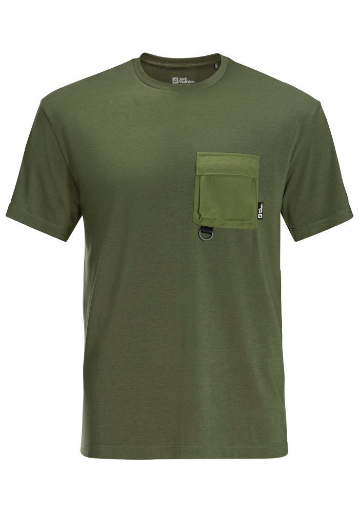 Jack Wolfskin T-Shirt WANDERTHIRST T M greenwood