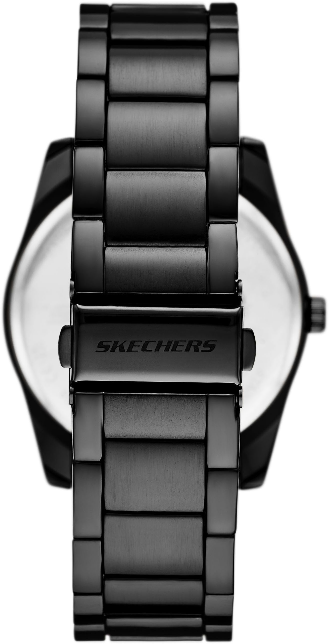 Skechers Quarzuhr KNURLING BRACELET SET SR9078, (Set, 4-tlg., mit 3 Schmuckarmbändern), Armbanduhr, Herrenuhr, analog, Leuchtindizes, Geschenkidee